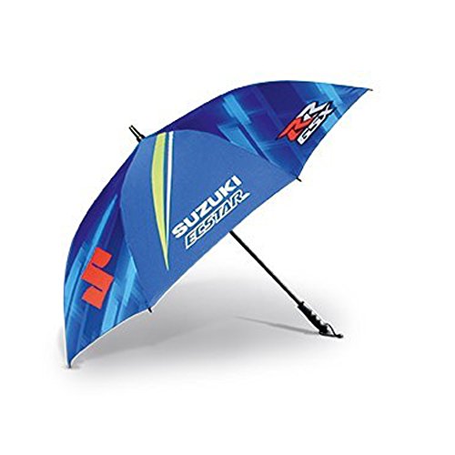 Preisvergleich Produktbild SUZUKI MotoGP Regenschirm groß UMBRELLA blau neon