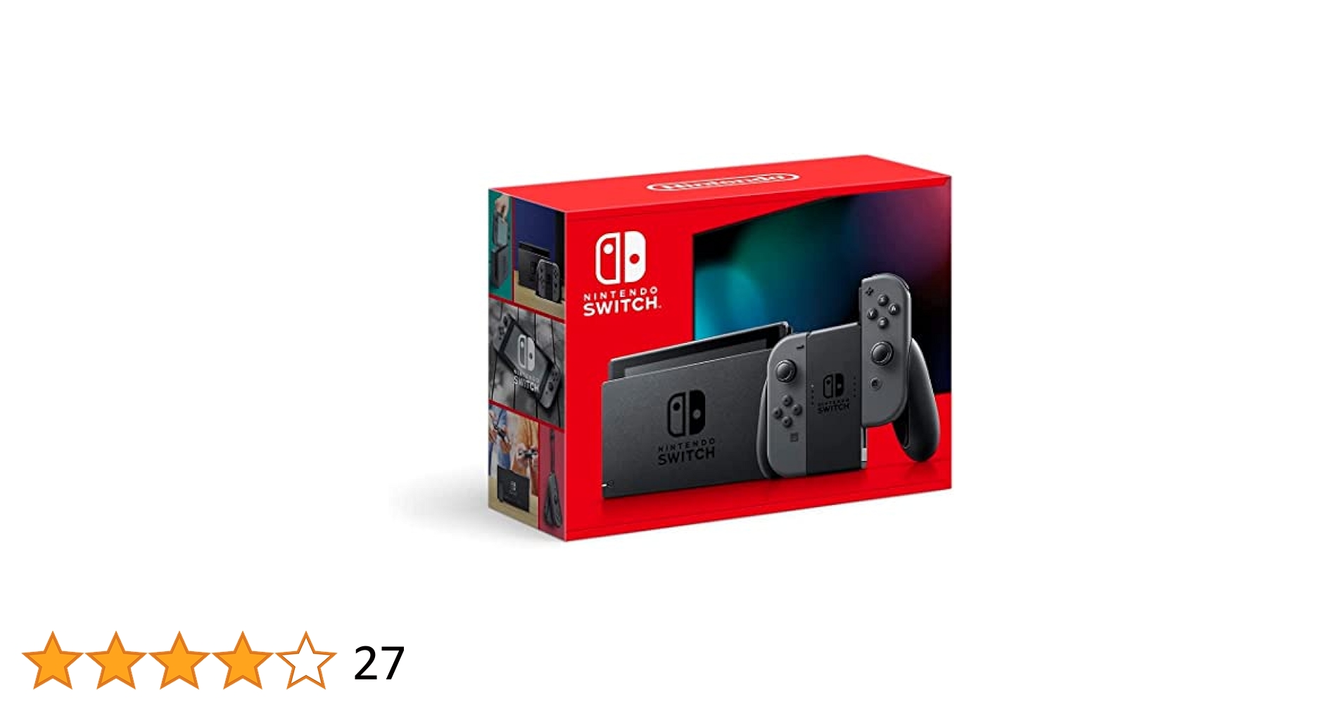 Versatile gaming with Nintendo Switch Console and Gray Joy-Con.