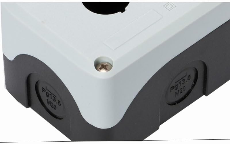 CZKE 1Pc Waterproof Button Box Switch Control Box 1/2/3/4/5hole Industrial Indicator Light Electrical Plastic Emergency Stop Box 22mm (Color : 2Hole)