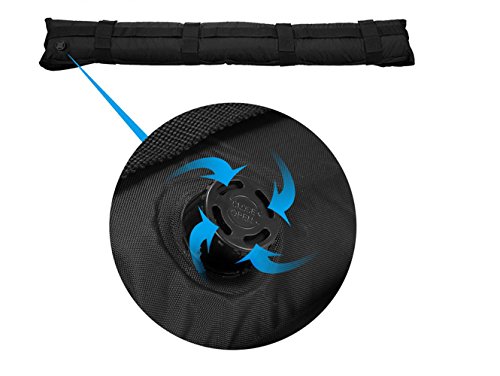Universal Soft Roof Rack, New Auto Inflatable Top Luggage Cargo Snowboard Kayak Carrier for Travel(2 Pcs) with Straps