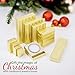 TheDisplayGuys 100-Pack #33 Cotton Filled Cardboard Paper Jewelry Box Gift Case - Gold Foil (3.5