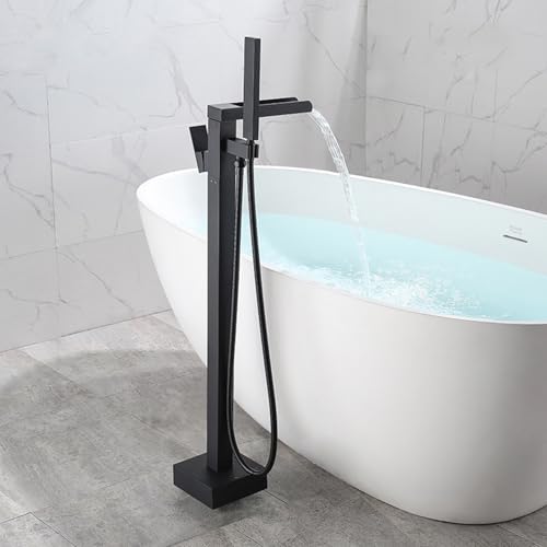 Robinet de baignoire sur pied orientable pour éliminer les éclaboussures - 3