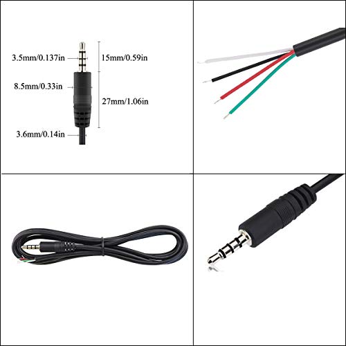 Cable 3.5mm macho a cable abierto, pack 5 unidades miniatura 2