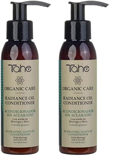 Tahe Radiance Oil Conditioner Acondicionador Hidratante y Desenredante sin Aclarado para Cabellos Gruesos, 100 ml (Paquete de 2)