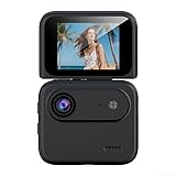 Contenuto della confezione: viene fornita con la action cam Y360 4K con schermo a libro, supporto sul petto, cordino, cavo dati e manuale utente in modo che gli accessori essenziali siano a portata di mano per il tuo primo scatto.