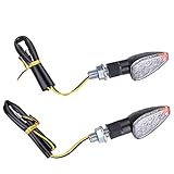 luz intermitente led Para Los Indicadores De Señal De Giro De La Motocicleta Universal, Luz, Ámbar La Luz Parpadeadora 1 2V 2W 14 Lámpara De Moto Super Bright 2021 ( Color : Clear )