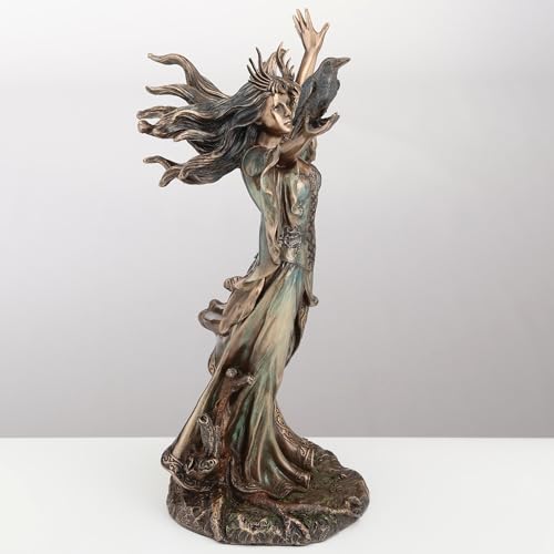 Estatua Morgan Le Fay en Resina con Acabado Bronce 25 cm miniatura 4