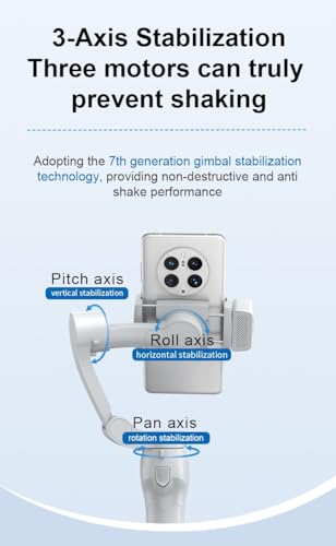 Chillitech® LC7 Pro Smartphone Gimbal Stabilizer with AI Tracking Module, 3-Axis Phone Gimbal, Tri-Pod Stand, Multiple Modes, Object Tracking, Portable, Android and iPhone Gimbal (Pro) - Image 3