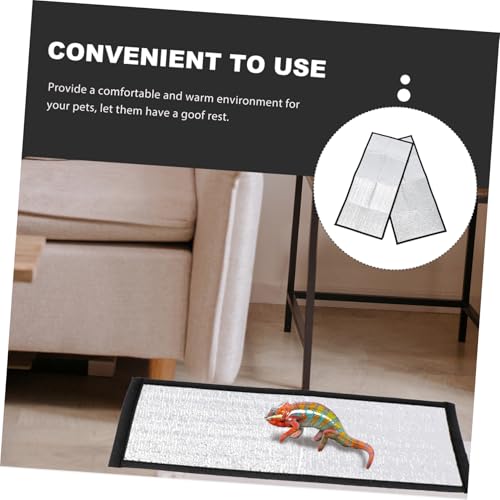 2 pads térmicos para reptiles con película reflectante miniatura 6