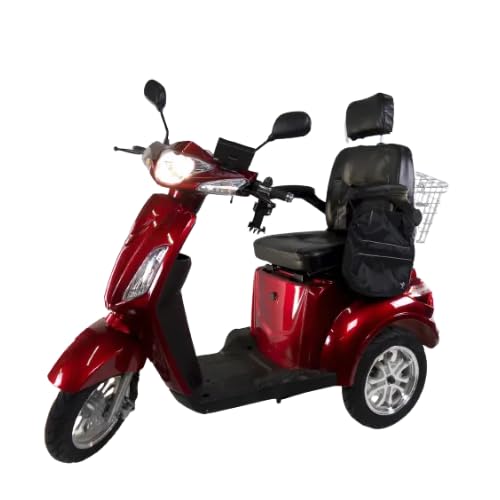 GTX Cadillac - Patinete eléctrico de movilidad de alto rendimiento, elegante scooter de tres ruedas para personas mayores