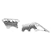 SODIAL(R)Silver Gothic Punk Rock Full Finger Armor Ring