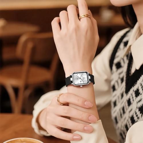 Image of OLEVS Watch for Women Analog Quartz Original Womens Watch Fashion Ultra Thin Minimalist Silicone Strap Waterproof Slim Watches for Ladies
