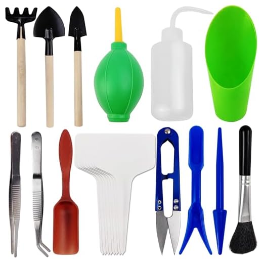 GXXMEI 20PCS/Set Succulent Tools Set, Mini Garden Tool Set, Transplanting Tools Set, Succulent Care Kit for Succulent Miniature Gardening Plant