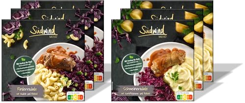 Rouladenpaket - sechs Rouladen-Fertiggerichte für die Mikrowelle/Wasserbad - Südwind Lebensmittel