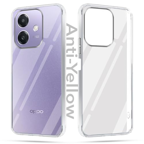 Image of Jkobi Lifetime Anti-Yellow Clear Back Cover Case for Oppo A3X (4G /5G) | Oppo A3 5G (Sleek Hard Crystal | Shockproof and Camera Protection)