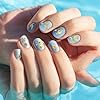 Pndeyo 2 Disc Ocean Nail Art Charms, 3D Alloy Nail Art Decals, Beach Starfish Seashell Gems Supplies for Women DIY Craft Jewelry Manicure Embellishments- Gold #5