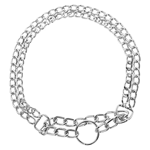 POPETPOP Metal Chain Double Row Plated Necklace Durable for and Walking
