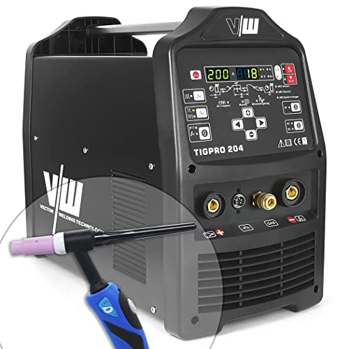 ✅ La saldatrice Wig AC DC convince grazie ai potenti 200 Ampere nel processo di saldatura TIG. La funzione di saldatura a elettrodi ha una corrente di 170 ampere. Hotstart, anti-stick e ARC-Force sono naturalmente inclusi come funzioni di supporto nella saldatrice.