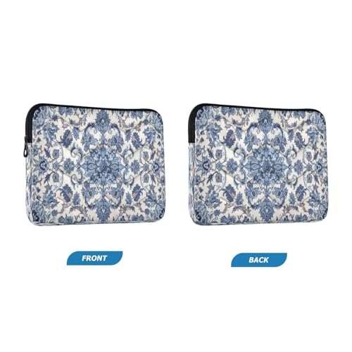 Funda Azul Floral Bohemia para Laptop 13-14 pulgadas miniatura 2