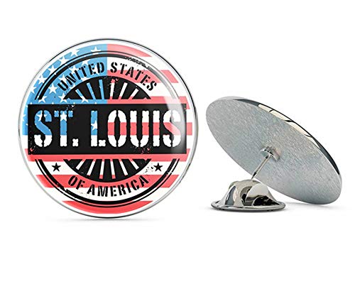 St. Louis Missouri USA Round Metal 0.75