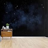 Wall Mural night sky with bright stars and blue nebula deep darks and pictures Peel and Stick Wallpaper Self Adhesive Wallpaper Large Wall Sticker Removable Vinyl Film Roll Shelf Paper Home Decor