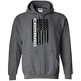 Wheel Spin Addict Men's Camaro Flag SS RS LT1 ZL1 Hoodie Dark Heather