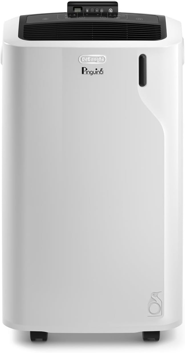 De'Longhi Portable Air Conditioner 11,500 BTU,cool large rooms up to 500 sq ft,compact design,powerful cooling,AC Unit for room,dehumidifier, fan,programmable,window venting kit,EcoFriendly Gas,EM370