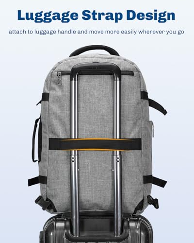 Image of Hynes Eagle Travel Backpack 40L Flight Approved Carry on Backpack Men Large Cabin Weekender Laptop Backpack Women 15.6 inches