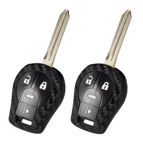 Coque de clé Nissan silicone carbone - Évitez les rayures sur votre télécommande Juke Sentra Quest