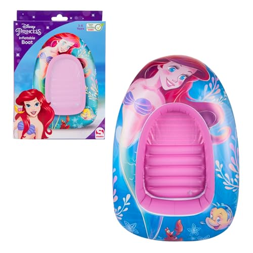 Disney Princesas Barco Hinchable, Colchoneta para Piscina, Ariel Barca Hinchable, Flotador Infantil, Hamaca de Agua, Colchoneta Playa Sillon Acuático