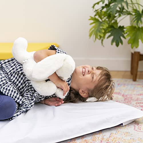Ecr4Kids Rest Mat Sheet, Machine Washable Cotton Sheet For Toddler Nap Time Mats In Daycares, Classrooms, Preschools, Sanitary Sheet, 48 X 24", White (10-Pack) #TOP7
