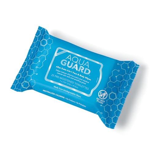AQUA GUARD After-Swim Face & Body Wipes | Neutralize chlorine