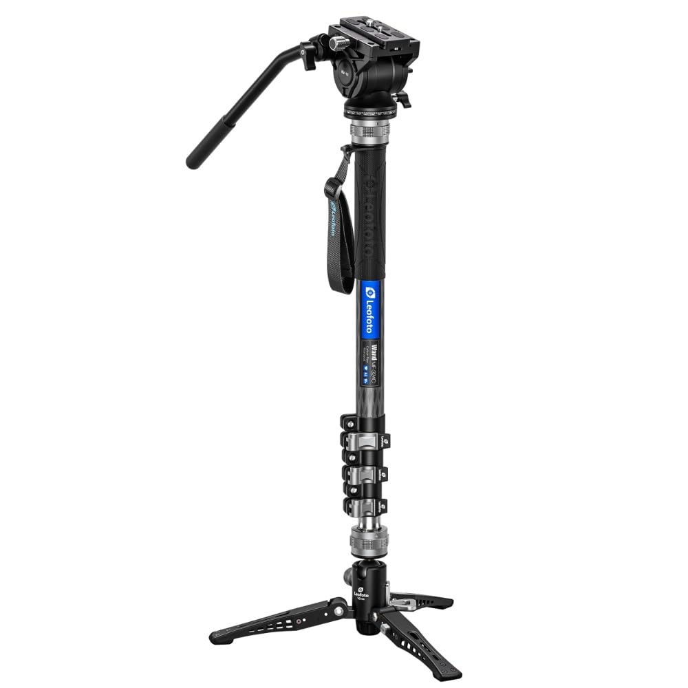 Amazon | レオフォト MF-324C+BV-10+VD-04 ﾌｯﾄﾍﾟﾀﾞﾙ式ｶｰﾎﾞﾝ一脚雲台ｷｯﾄ