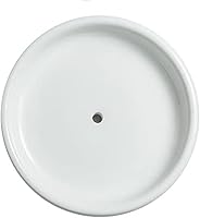 Vista 5 de Jabonera redonda autodrenante, pequeña bandeja de cerámica, lindo plato de joyería, mantiene el jabón seco y decoración del baño (negro)