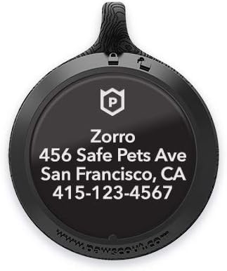 Pawscout Tag and Custom Nameplate Bundle - The Smarter Pet Tag - Pet Tracker for Dogs & Cats - Bluetooth (not GPS) - Silver Dollar Size - Outdoor Virtual Pet Leash - No Monthly Fees