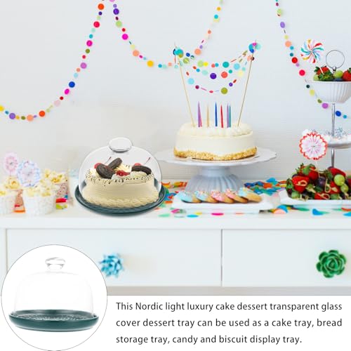 Assiette pour présentation de pâtisseries protégeant vos gâteaux de l'air