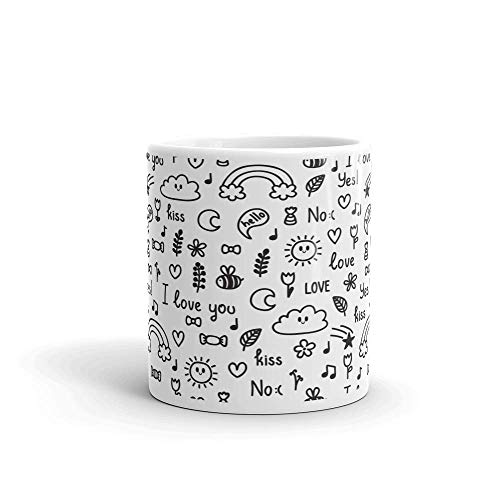 Image of Printed Coffee Mug for Gifting Loved Ones On Occasions |Christmas | New Year | Valentined Day Ceramic 350ml-1piece | M08