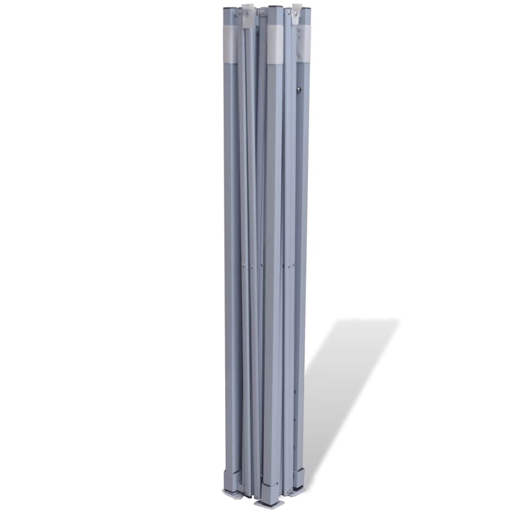 Namiot składany z 4 ścianami, 3 x 3 m, kolor zielony, malowana proszkowo rama stalowa, 220 g/m² poliester z powłoką PCW, wodoodporny, idealny do ogrodu, na imprezę, kemping, wesele, festiwal