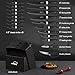 Knife Set, Amorston 21 Pieces Kitchen Knife Set with Block and Sharpener, Ultra-Sharp Knives Set with Ergonomic Handles, Black German Stainless Steel Knife Block Set, Dishwasher Safe