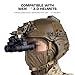 Tactical Helmet Ear Cover for 3.0 Helmets Ears Protective Guards Helmet Accessories Hunting Airsoft Training Cosplay Gear(BK)