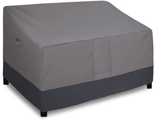 Easy-Going Funda de sofá de 2 plazas para exteriores, impermeable, resistente al viento, con ventilación de aire (76 pulgadas de ancho x 32.5