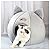 Andiker Cat Cave Bed, Warm and Comfortable Cat Bed 36*36*36cm Foldable Cat Tent with Non-slip Bottom Semi-enclosed Cat Cave Nest Cozy Sleeping Bed for Cats
