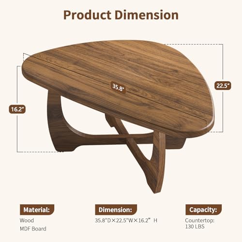 Curlaky Triangle Top Coffee Table