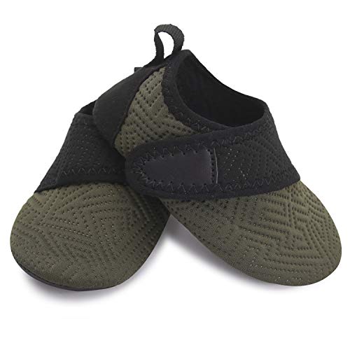 L-RUN Toddler Swim Water Shoes Non-Slip Barefoot Shoes Army 18-24 Month=EU21-22 - Thumbnail 3