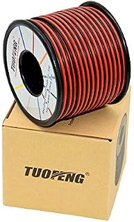 Electrical Wire 16 AWG 16 Gauge Silicone Wire Hook Up Wire Cable 3 m [1.5 m Black and 1.5 m Red] - Soft and Flexible 252 Strands 0.08mm of Tinned Copper Wire High Temperature Resistance