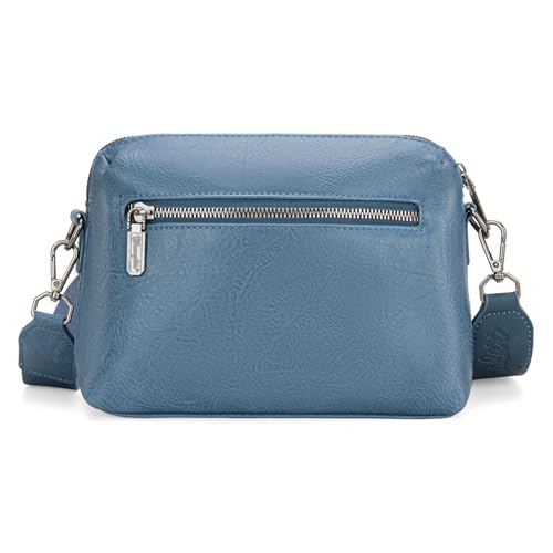 Image of Wrangler Western Aztec Crossbody Bags for Women Multi Pocket Over Shoulder Crossbody Purse with Guitar Strap