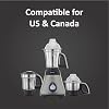 Preethi Steele Mixer Grinder with Turbo Vent and Improved Couplers