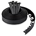 Bordo per Aiuole 10 m con 30 Chiodi di Fissaggio - Bordura per Aiuola Plastica - Bordo Giardino Flessibile - Altezza 5 cm - Facile da usare, Nero
