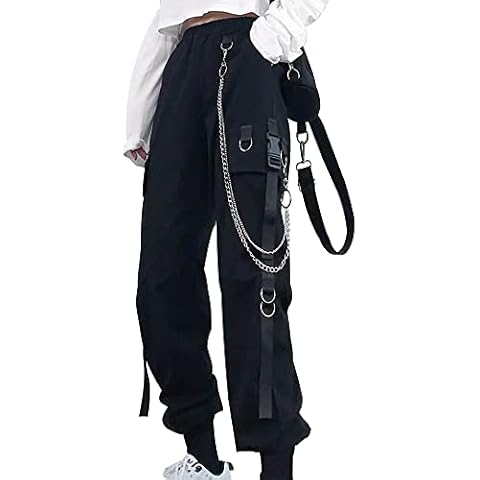 DINGJIUYAN Gothic Cargo Pants for Women Cover