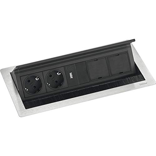 Preisvergleich Produktbild EVOline Flip Top Push DATA USB L Edelstahl